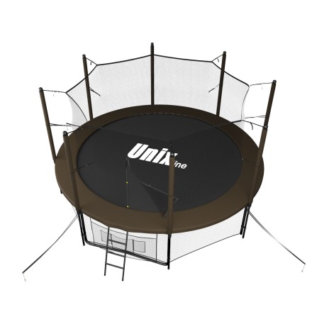 Батут UNIX Line Black&Brown 12 ft (inside)