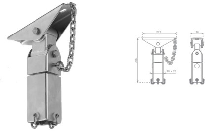 Одноточечный подвес КБТ для качелей-гнезда