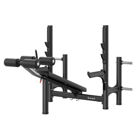 Олимпийская скамья с отрицательным наклоном для жима Smith RE6006