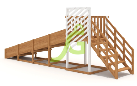 Зимняя горка "IgraGrad Snow Fox", скат 5 м, мод 2