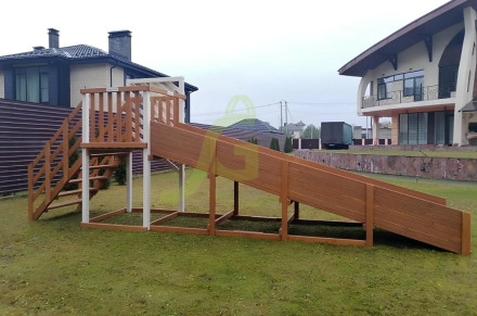 Зимняя горка "IgraGrad Snow Fox", скат 5 м, мод 2