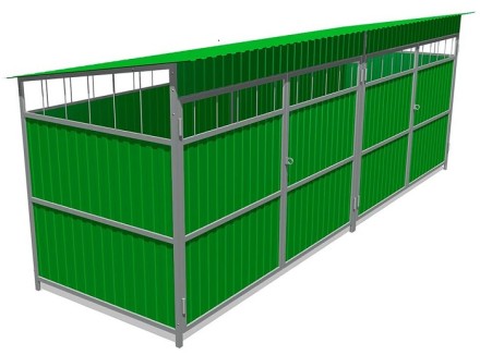 Ограждение мусоросборника для уличной площадки 4П