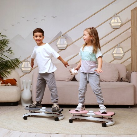 Фитнес платформа/горнолыжный тренажёр DFC "Twister Bow" с эспандерами Фитнес платформа/горнолыжный тренажёр DFC "Twister Bow" с эспандерами