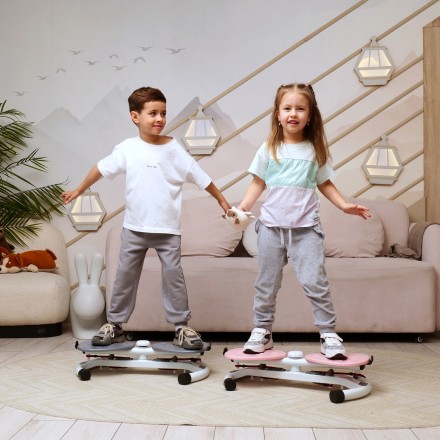 Фитнес платформа/горнолыжный тренажёр DFC "Twister Bow" с эспандерами Фитнес платформа/горнолыжный тренажёр DFC "Twister Bow" с эспандерами