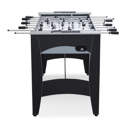 Игровой стол - футбол "Hit" (122x63.5x78.7 см, черно-серебристый)