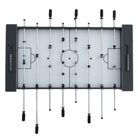 Игровой стол - футбол "Hit" (122x63.5x78.7 см, черно-серебристый)