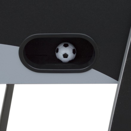 Игровой стол - футбол "Hit" (122x63.5x78.7 см, черно-серебристый)