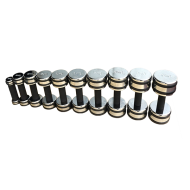 Набор хромированных гантелей Smith DB126 с обрезиненной рукояткой (пара) от 1 до 10кг, с шагом 1кг