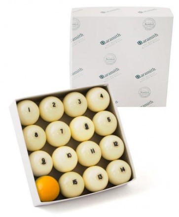 Комплект шаров 68 мм "Aramith Standard", желтый биток Комплект шаров 68 мм "Aramith Standard", желтый биток