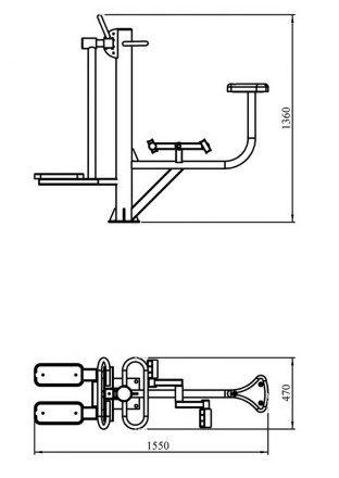 YT84 Тренажер Велосипед + Разведение ног