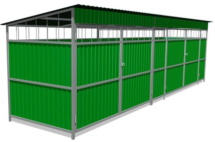 Ограждение мусоросборника для уличной площадки 5П