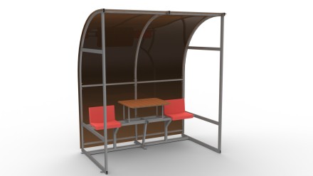 Навес для судей со столиком