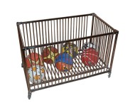 Корзина для мячей, мелкая решетка, на колесиках(опция), открытая