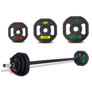 Комплект Smith PXPMS 05 - гимнастическая штанга 20кг:  гриф с пружинным замком;  2х5кг полеуретановый диск;  2x2.5кг полеуретановый диск;  2x1.25кг полеуретановый диск.