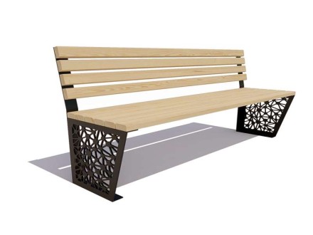 Скамейка «Сколково» без подлокотников