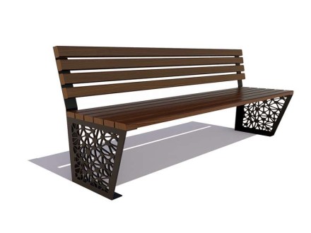 Скамейка «Сколково» без подлокотников