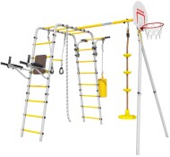 Дачный комплекс "Fitness" + ДИСК качели Romana 103.20.05 (серый/жёлтый)