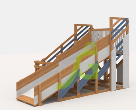 Зимняя горка "IgraGrad Snow Fox", скат 5 м, мод 3
