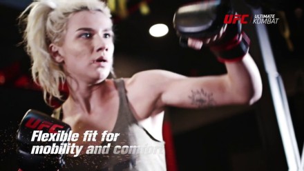 UFC Перчатки MMA для спарринга 8 унций черные S/M