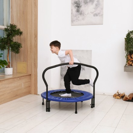 Батут с поручнем DFC JUMPFIT 36'' синий