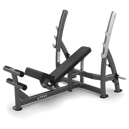 Трехпозиционная регулируемая олимпийская скамья для жимаTRUE XFW-8200