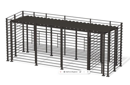 Контейнерная площадка “Сити” (на 3 контейнера + хоз. блок)