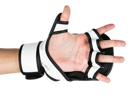 UFC Перчатки MMA для спарринга 8 унций белые S/M