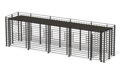 Контейнерная площадка “Сити” (на 4 контейнера + хоз. блок)