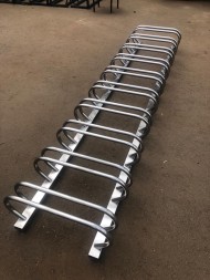 Велопарковка "треугольник" нержавеющая сталь