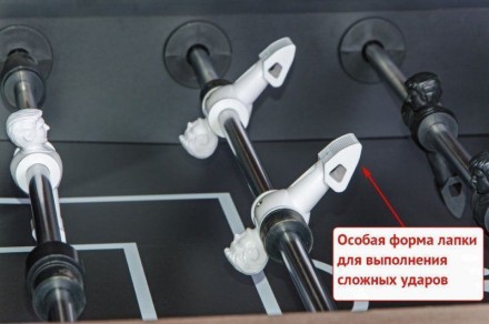 Игровой стол - футбол "Tournament" (142.5x78.2x88см, кубинский махагон)