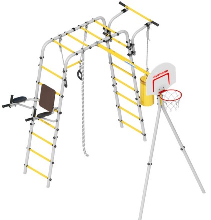   Дачный комплекс "Fitness" (без качелей) Romana 103.20.05 (серый/жёлтый)