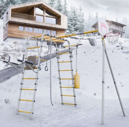   Дачный комплекс "Fitness" (без качелей) Romana 103.20.05 (серый/жёлтый)