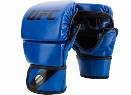 UFC Перчатки MMA для спарринга 8 унций синие S/M