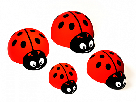 Резиновая фигула Божья коровка Резиновая фигула Божья коровка