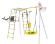 Дачный комплекс "Fitness" + ГНЕЗДО качели Romana (серый/желтый) R 103.20.04
