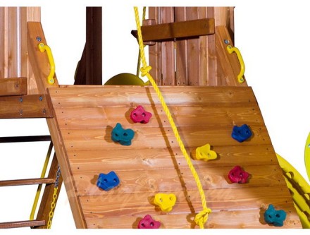 Игровая площадка "Mega SkyFort" с двумя игровыми домиками и переходом