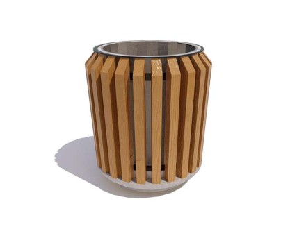 Урна с бетонным основанием «Бульвар»