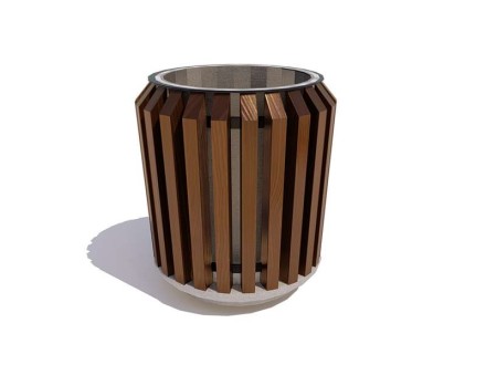 Урна с бетонным основанием «Бульвар»