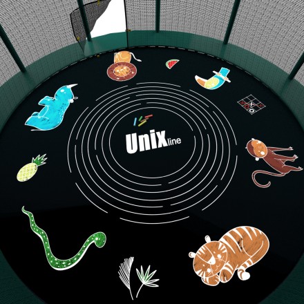 Батут UNIX Line SUPREME GAME 8 ft (Green)