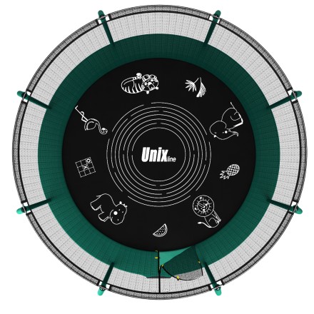 Батут UNIX Line SUPREME GAME 8 ft (Green)