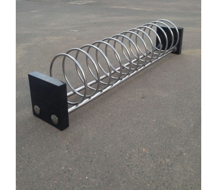 Велопарковка "Луна" из нержавеющей стали