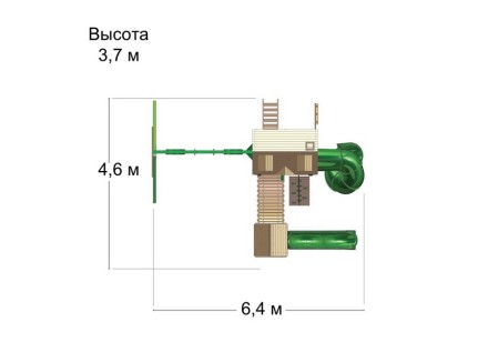 Детская площадка "Альпинист 2 Ривьера"