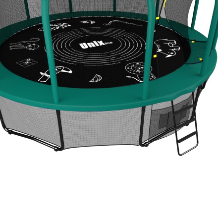 Батут UNIX Line SUPREME GAME 16 ft (Green)
