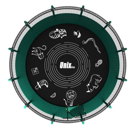 Батут UNIX Line SUPREME GAME 16 ft (Green)