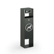 Урна "Доги" с боксом для пакетов Урна "Доги" с боксом для пакетов