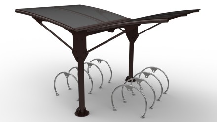 Велопарковка с навесом "Италия" Велопарковка с навесом "Италия"