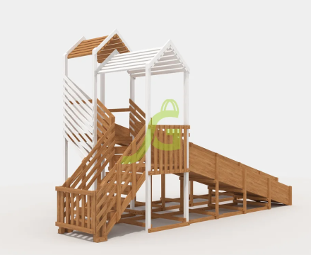 Зимняя горка "IgraGrad Snow Fox", скат 8+5 м мод.1