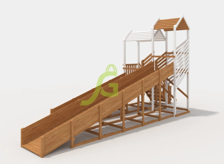 Зимняя горка "IgraGrad Snow Fox", скат 8+5 м мод.1