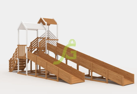 Зимняя горка "IgraGrad Snow Fox", скат 8+5 м мод.1