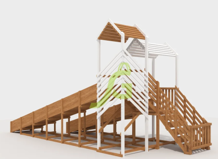 Зимняя горка "IgraGrad Snow Fox", скат 8+5 м мод.1